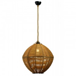 Φωτιστικό μονόφωτο σχοινί natural Ε27 Φ45 - ARKOLIGHT