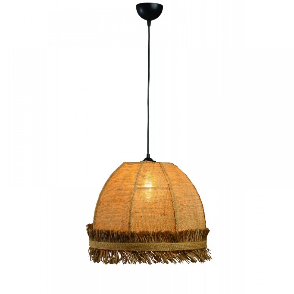 Φωτιστικό μονόφωτο λινάτσα natural Φ40 1xE27 - ARKOLIGHT