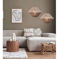 Φωτιστικό μονόφωτο σχοινί natural Ε27 Φ60 - ARKOLIGHT