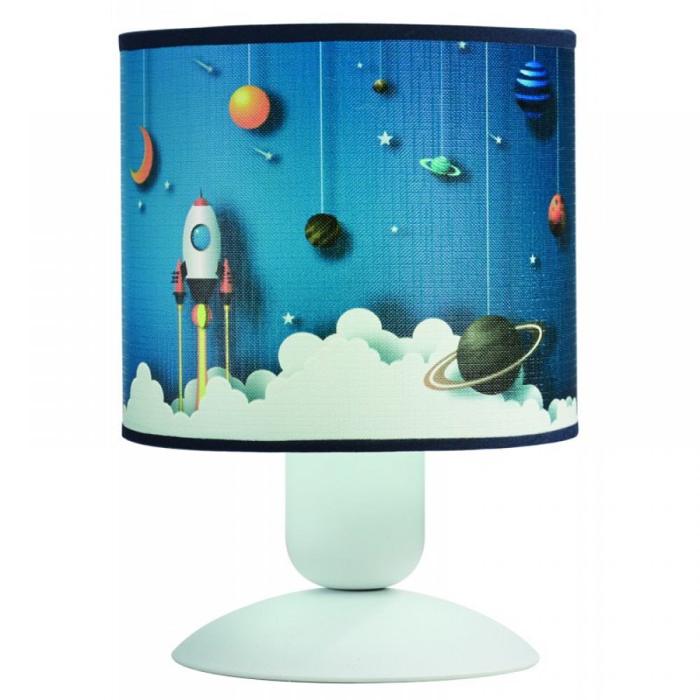 Φωτιστικό πορτατίφ παιδικό αμπαζούρ πύραυλος Ε27 Φ15 - Arkolight