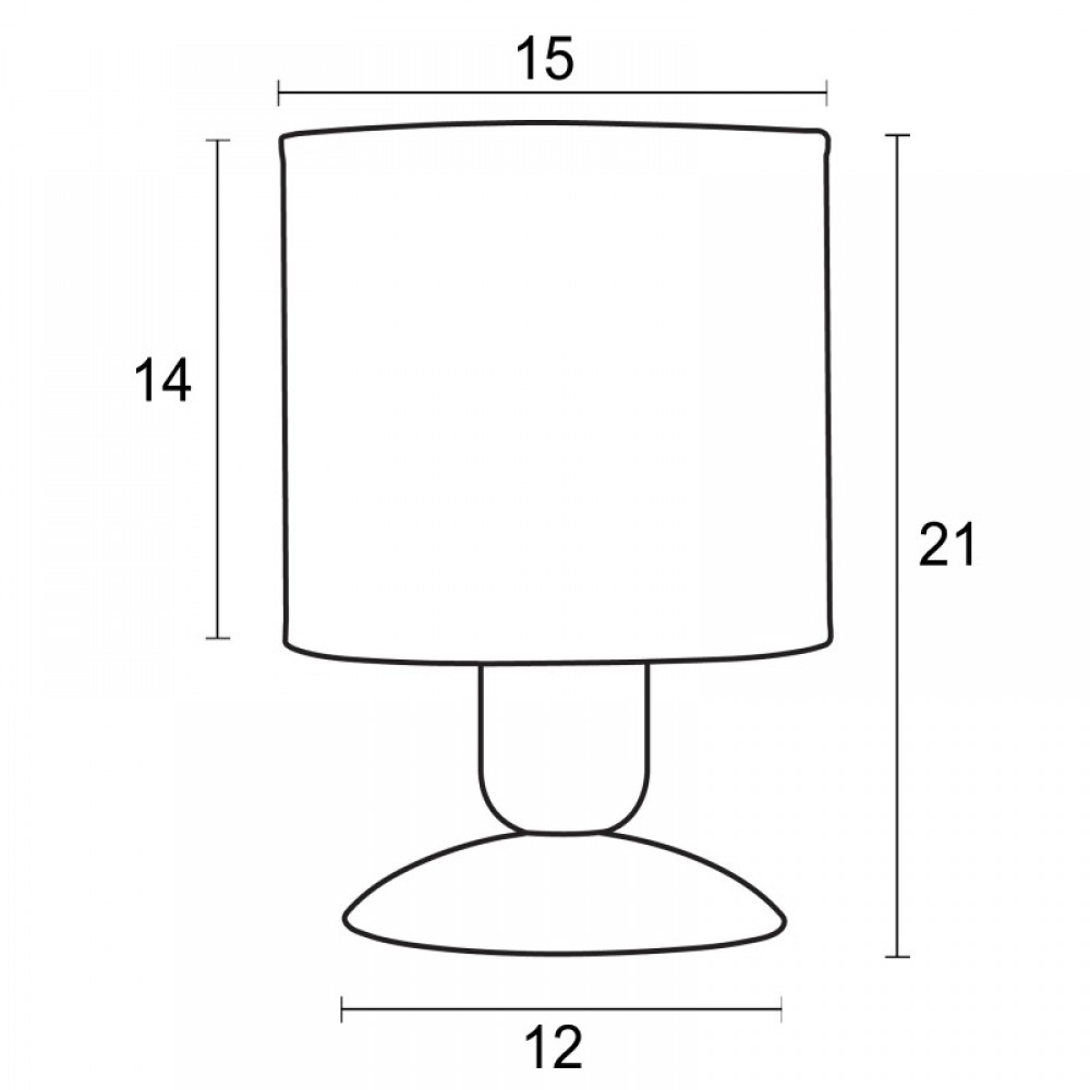 Φωτιστικό πορτατίφ παιδικό αμπαζούρ κύκνος Ε27 Φ15 - Arkolight