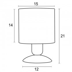 Φωτιστικό πορτατίφ παιδικό αμπαζούρ πύραυλος Ε27 Φ15 - Arkolight