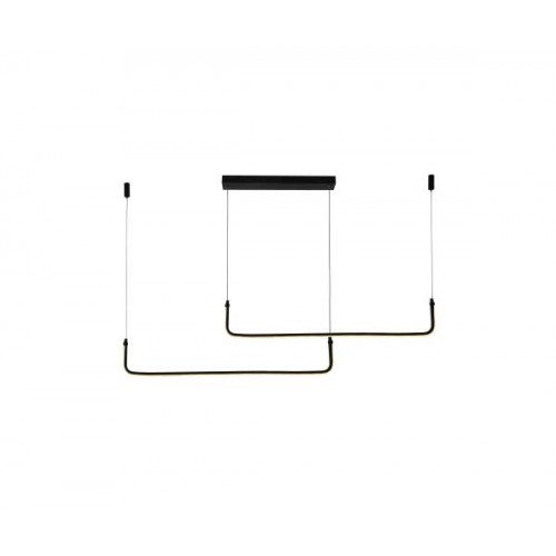 ΚΡΕΜΑΣΤΟ ΦΩΤΙΣΤΙΚΟ LED BILBO BLACK ΜΕ ΑΣΥΡΜΑΤΟ ΤΗΛΕΧΕΙΡΙΣΜΟ - DIMMABLE 56W - LEGGENDA