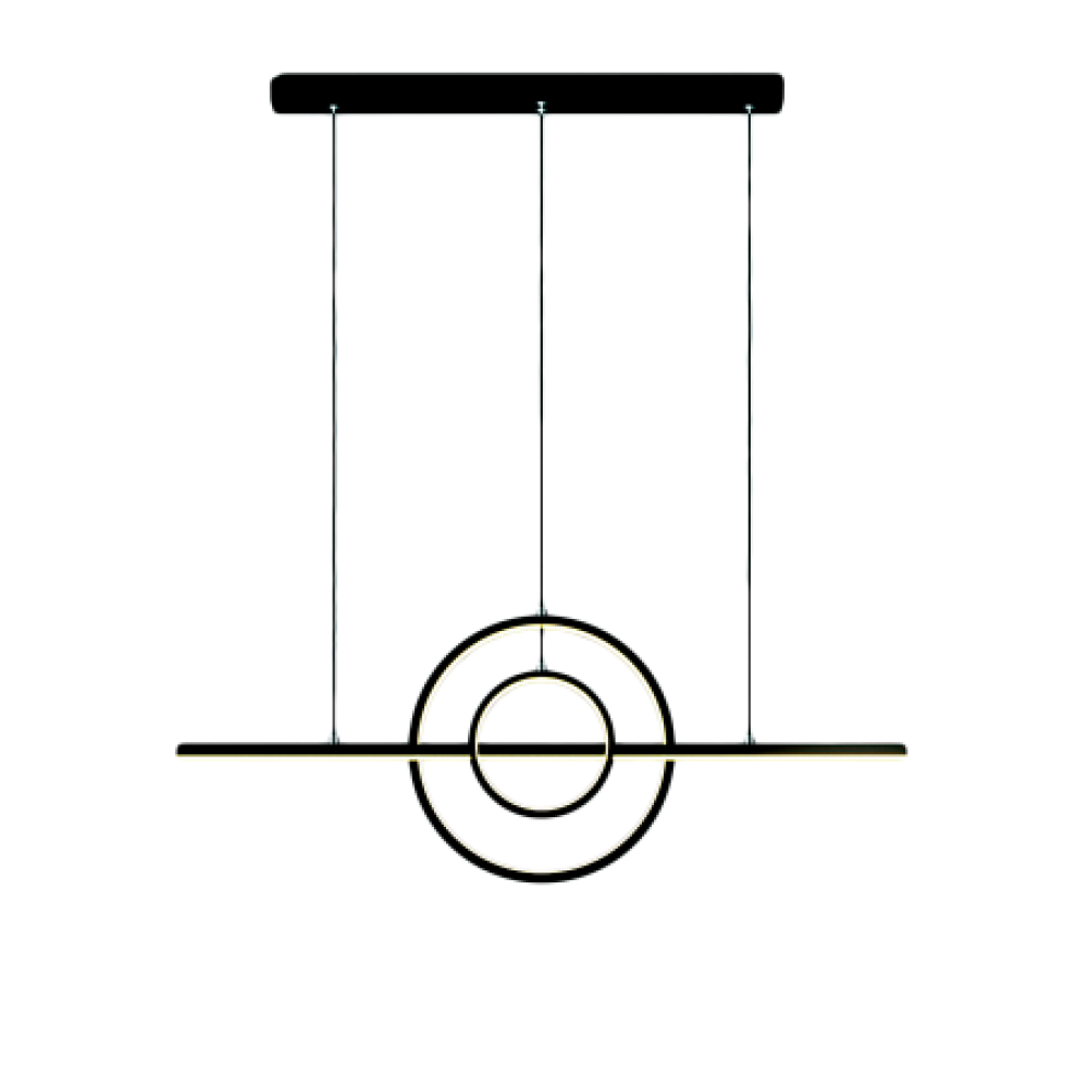 ΦΩΤΙΣΤΙΚΟ LED ALMERIA BLACK 52W - LEGGENDA