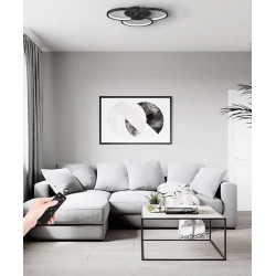 ΦΩΤΙΣΤΙΚΟ ΟΡΟΦΗΣ LED OVIEDO BLACK 42W - LEGGENDA