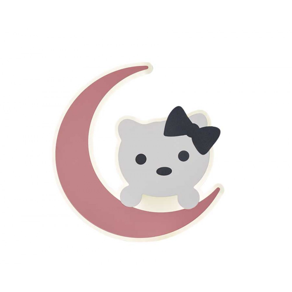 ΠΑΙΔΙΚΟ ΦΩΤΙΣΤΙΚΟ ΑΠΛΙΚΑ ΤΟΙΧΟΥ PINK KITTY 36W - LEGGENDA