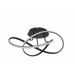 LED Πλαφονιέρα Μαύρη Με Φωτισμό 3 Σε 1 - 58W VALENCIA - LEGGENDA