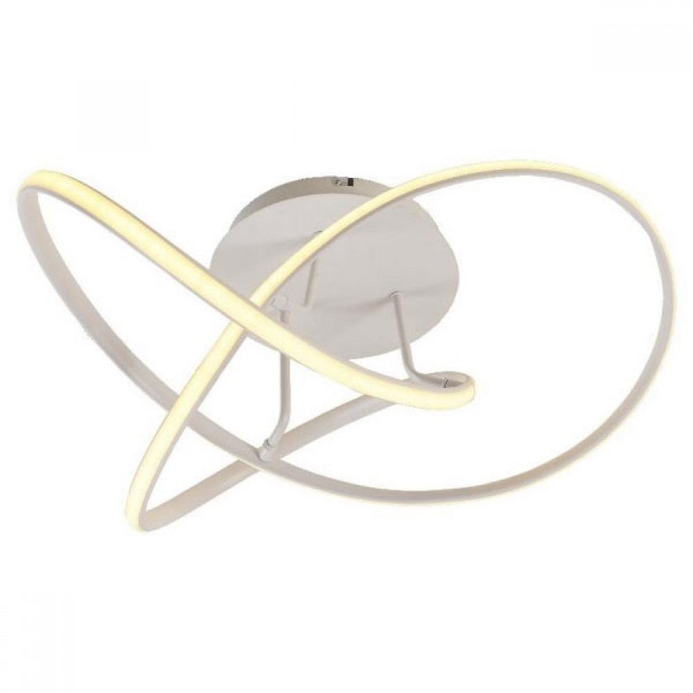 LED Πλαφονιέρα Λευκή Με Φωτισμό 3 Σε 1- 58W VALENCIA - LEGGENDA