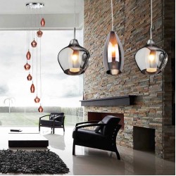 Κρεμαστό Φωτιστικό Πολύφωτο Από Γυαλί Σε Διάφορα Χρώματα - 9x G9 max 40W Amber Milano 9 - AZzardo