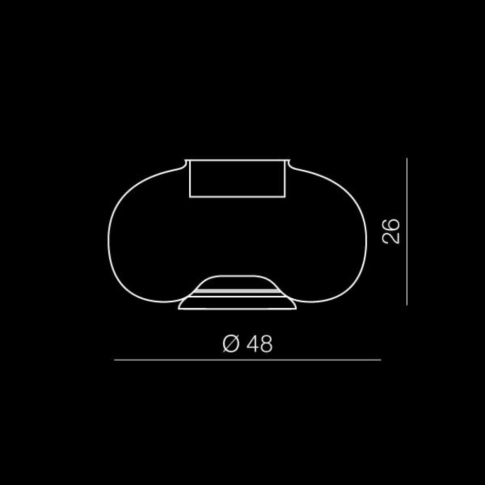 Φωτιστικό Δαπέδου Για Φυτά Ø48CM - 1x E27 Max 11W FLORA - AZzardo