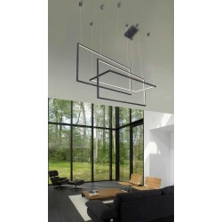 LED Κρεμαστό Φωτιστικό Αλουμινίου Σε Λευκό ή Μαύρο Χρώμα - 135W METRIC DIMMABLE - AZzardo