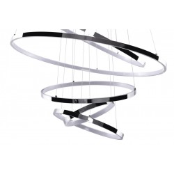 LED Κρεμαστό Φωτιστικό Με Έξι Κύκλους Αλουμινίου Χρώμιο 140W Wheel 6 LONG DIMMABLE - AZzardo