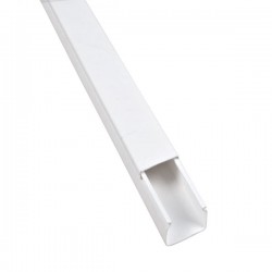 Κανάλι Καλωδίων Αυτοκόλλητο 12×12 Κλειστό Λευκό 2 μέτρα - BASSIAKOS