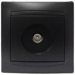 Πρίζα TV Διελεύσεως Χωνευτή Γραφίτης ΧΑΛΚΙΔΑ