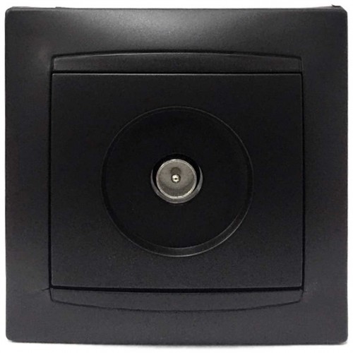 Πρίζα TV Διελεύσεως Χωνευτή Γραφίτης ΧΑΛΚΙΔΑ