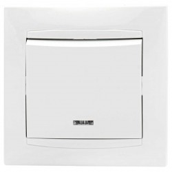 Διακόπτης Απλός Μονός με LED Χωνευτός ΧΑΛΚΙΔΑ