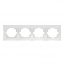 Πλαίσιο Τετραπλό Οριζόντιο Για Χωνευτούς Διακόπτες & Πρίζες ΧΑΛΚΙΔΑ