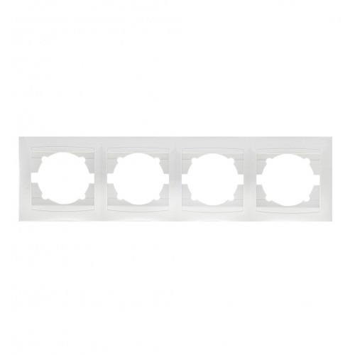 Πλαίσιο Τετραπλό Οριζόντιο Για Χωνευτούς Διακόπτες & Πρίζες ΧΑΛΚΙΔΑ