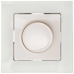 Dimmer Για LED Χωνευτό Λευκό Γυαλί ΝΕΦΕΛΗ