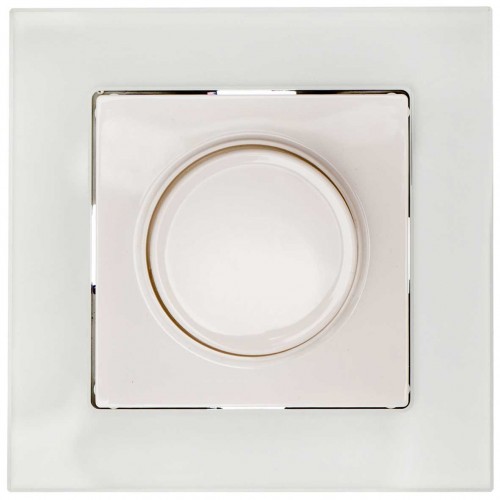 Dimmer Για LED Χωνευτό Λευκό Γυαλί ΝΕΦΕΛΗ