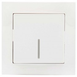 Διακόπτης Απλός Μονός με LED Χωνευτός ΝΕΦΕΛΗ