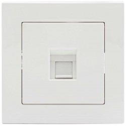 Πρίζα Δικτύου Μονή RJ45 CAT6 Χωνευτή ΝΕΦΕΛΗ