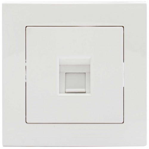 Πρίζα Δικτύου Μονή RJ45 CAT6 Χωνευτή ΝΕΦΕΛΗ