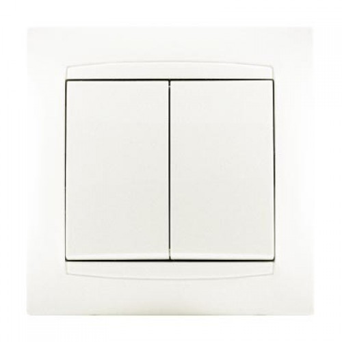 Διακόπτης K/R 10AX με Πλαίσιο Περλέ ΧΑΛΚΙΔΑ