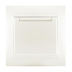 Πρίζα Σούκο Ασφαλείας με Καπάκι 16A Περλέ ΧΑΛΚΙΔΑ