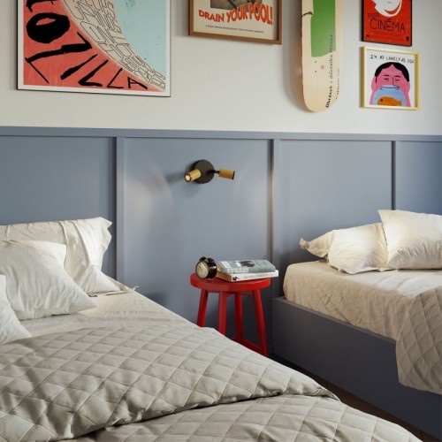 Φωτιστικό Τοίχου ή Οροφής Fermaluce Μεταλλικό με 2 κινητά Mini Σποτ GU1d0 - Μουσταρδί - Creative Cables