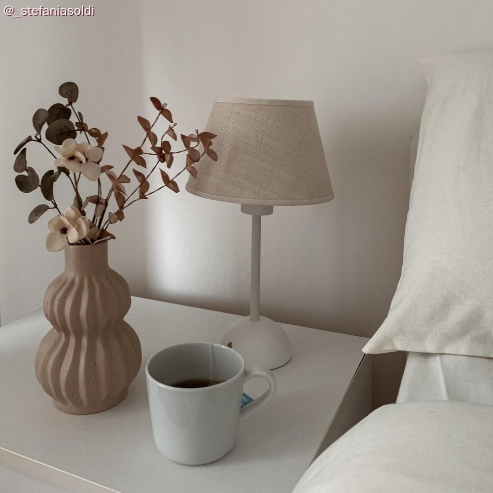 Φορητό Eπαναφορτιζόμενο Φωτιστικό Cabless12 με Λαμπτήρα A60 Συμβατό με Καπέλο - Λευκό - Creative Cables