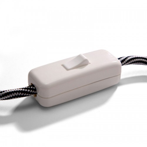 Ενδιάμεσο Διακοπτάκι με Ρίγες Λευκό - Creative Cables