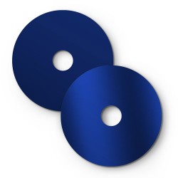 Mini Ellepi 'Solid Color' Μεταλλικό Πιάτο για κρεμαστό φωτιστικό, Διάμετρος 24 cm, Made in Italy - Γυαλιστερό Μπλε - Μπλε Ματ - Creative Cables