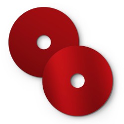 Mini Ellepi 'Solid Color' Μεταλλικό Πιάτο για κρεμαστό φωτιστικό, Διάμετρος 24 cm, Made in Italy - Γυαλιστερό Κόκκινο - Κόκκινο Ματ - Creative Cables