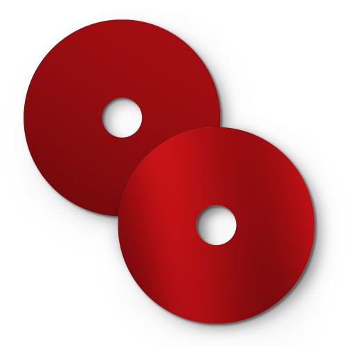 Mini Ellepi 'Solid Color' Μεταλλικό Πιάτο για κρεμαστό φωτιστικό, Διάμετρος 24 cm, Made in Italy - Γυαλιστερό Κόκκινο - Κόκκινο Ματ - Creative Cables