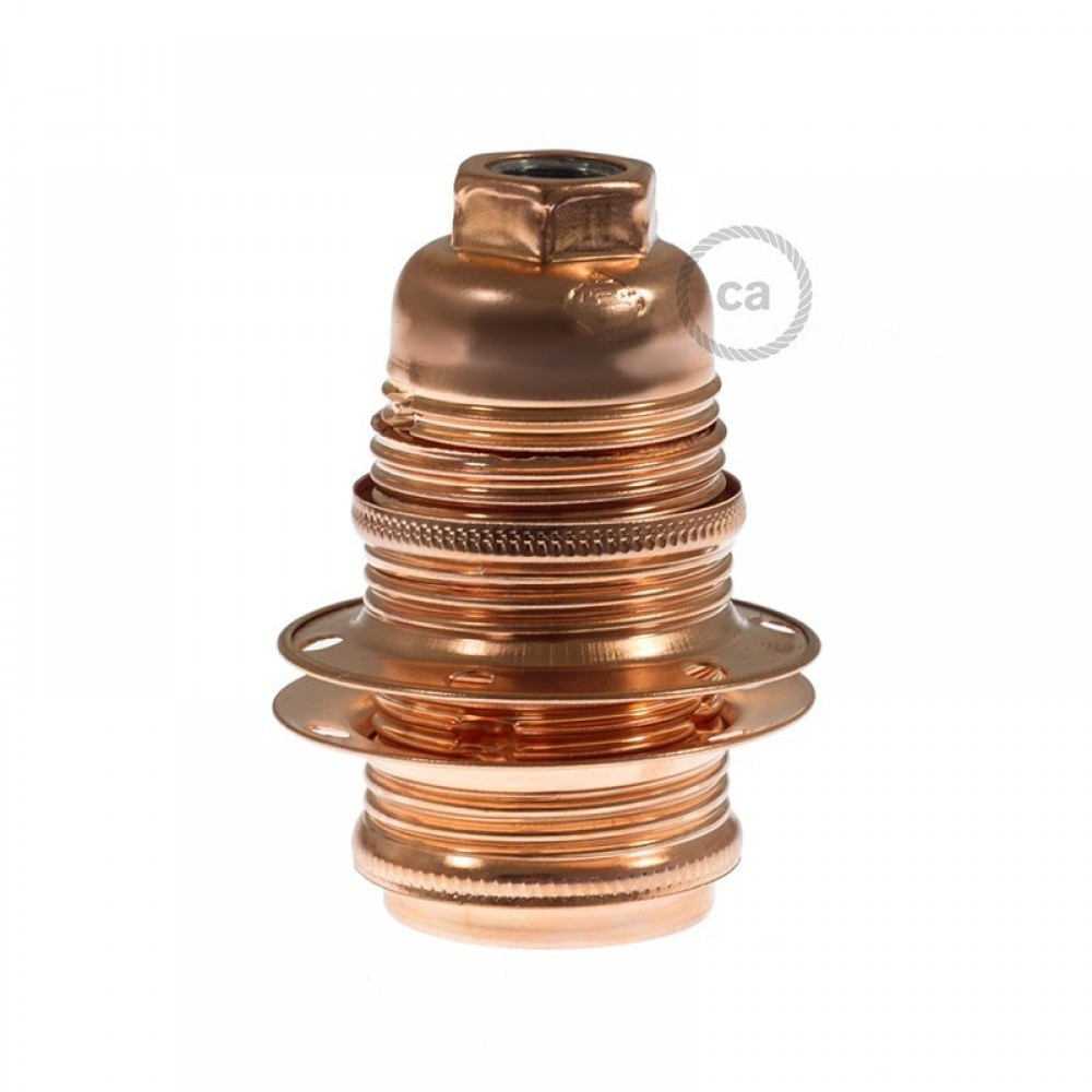 Ντουί Μεταλλικό Ε14 Χάλκινο Με Ροδέλες Και Στήριγμα Καλωδίου - Creative Cables