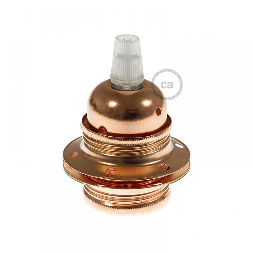 Ντουί Μεταλλικό Ε27 Χάλκινο Με Ροδέλες Και Στήριγμα Καλωδίου - Creative Cables