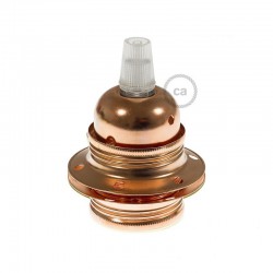 Ντουί Μεταλλικό Ε27 Χάλκινο Με Ροδέλες Και Στήριγμα Καλωδίου - Creative Cables