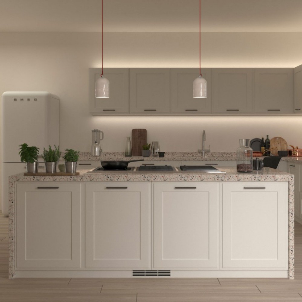 Bell XS Καμπάνα Κεραμική για κρεμαστό φωτιστικό, Made in Italy - Λευκό Γυαλιστερό - Creative Cables