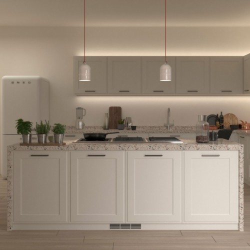 Bell XS Καμπάνα Κεραμική για κρεμαστό φωτιστικό, Made in Italy - Λευκό Γυαλιστερό - Creative Cables