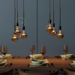 Σωληνάκι προέκτασης μεταλλικό για φωτιστικά Ανθρακί Creative Cables