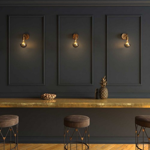 Σωληνάκι Προέκτασης με Καμπύλη 14 cm Μεταλλικό Μπρονζέ - Creative Cables