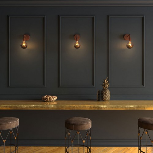 Σωληνάκι Προέκτασης με Καμπύλη 14 cm Μεταλλικό Βαμμένη σκουριά - Creative Cables