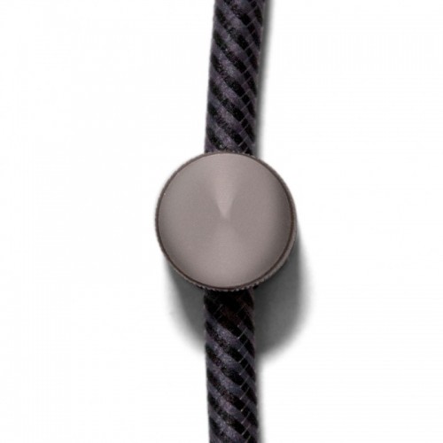 Μεταλλικό Στήριγμα Τοίχου Sarè για υφασμάτινο Καλώδιο - Ανθρακί - Creative Cables