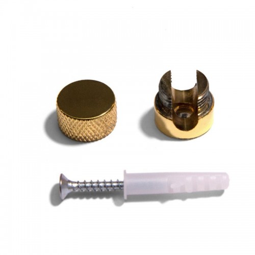 Μεταλλικό Στήριγμα Τοίχου Sarè για υφασμάτινο Καλώδιο - Χρυσό - Creative Cables