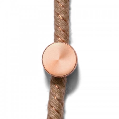 Μεταλλικό Στήριγμα Τοίχου Sarè για υφασμάτινο Καλώδιο - Χάλκινο - Creative Cables