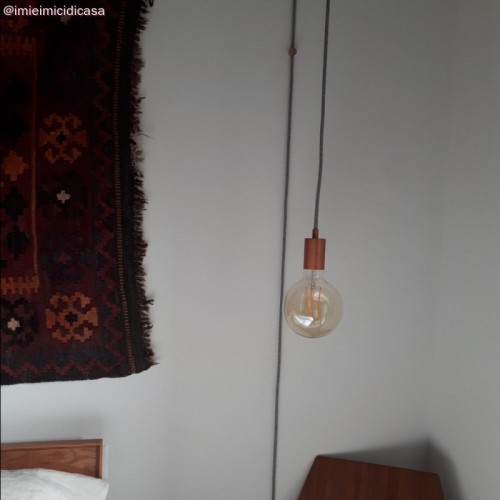 Μεταλλικό Στήριγμα Τοίχου Sarè για υφασμάτινο Καλώδιο - Χάλκινο - Creative Cables