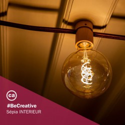 Ξύλινο Εξάρτημα Ντουι E27 Στρόγγυλο DIY για Καλώδιο Γιρλάντας - Σειρά Filé - Creative Cables