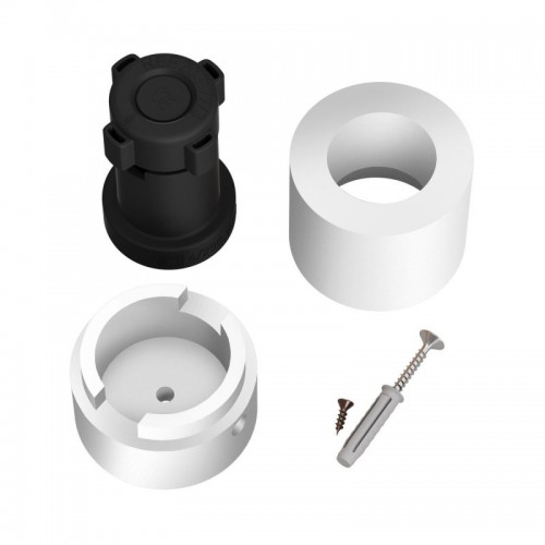 Ξύλινο Εξάρτημα Ντουι E27 Στρόγγυλο DIY για Καλώδιο Γιρλάντας Λευκό - Σειρά Filé - Creative Cables