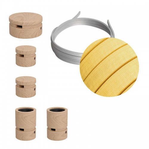 Σύστημα Filé Γιρλάντα Ζιγκ-Ζαγκ Wiggle DIY Kit - 3m Καλώδιο Γιρλάντας Και 5 Ξύλινα Αξεσουάρ - Creative Cables